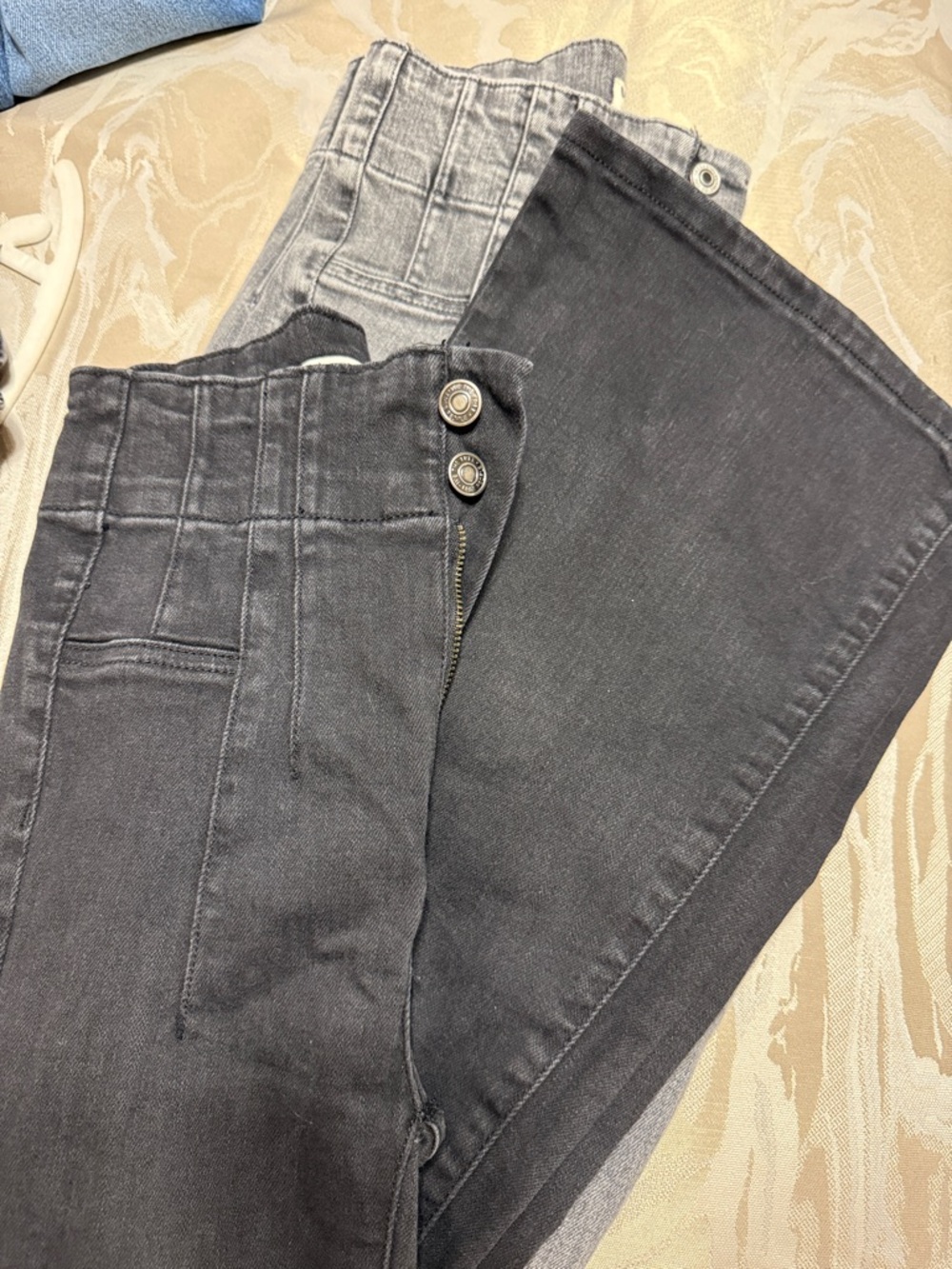 We The Free Women's High-Rise Charcoal Button-Front Jeans